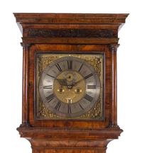 A George I Figured Walnut Tall Case Clock