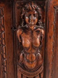 An Italian Baroque Walnut Console Cabinet