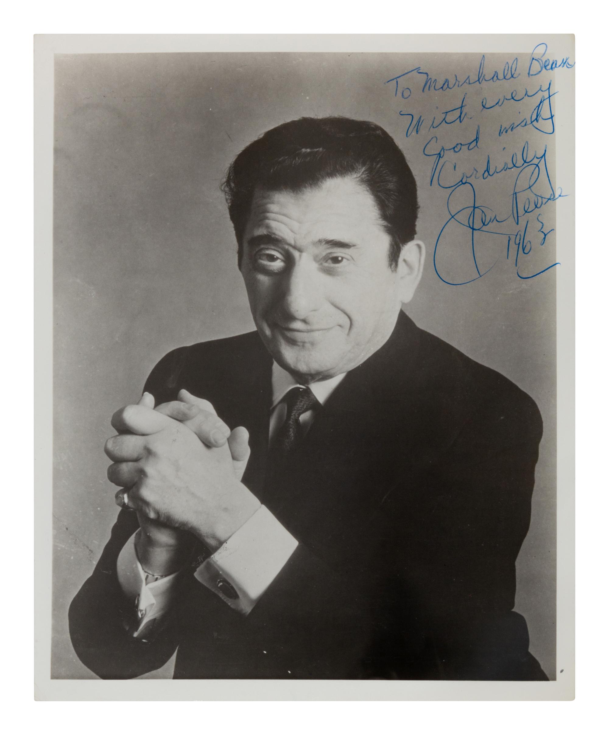[20TH-CENTURY OPERA SINGERS]. A group of 6 signed photographs of opera singers from the 1950s-1960s, comprising images of: