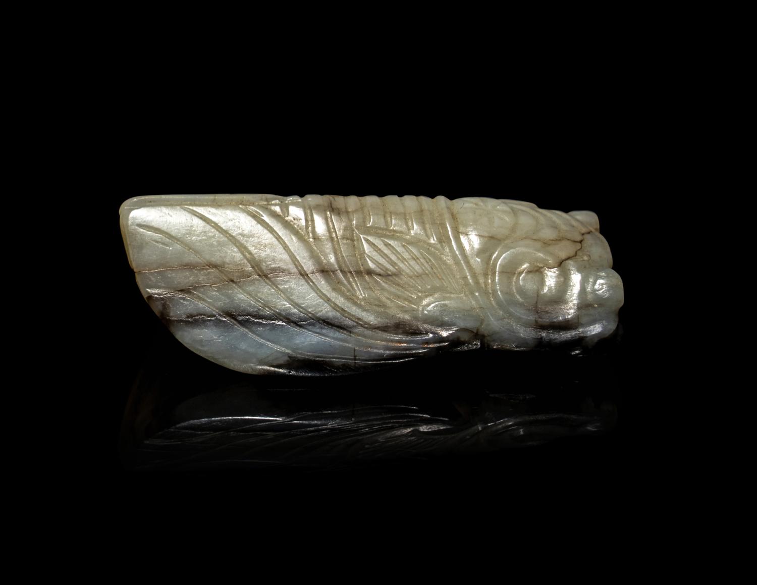 Two Chinese Carved Jade Animal Pendants