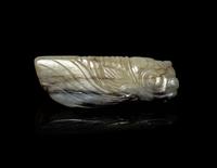 Two Chinese Carved Jade Animal Pendants