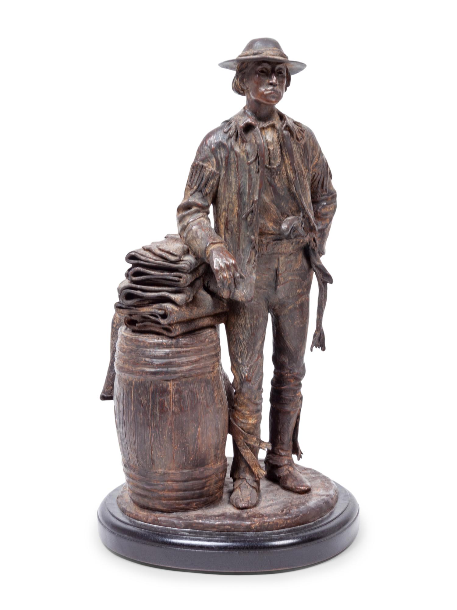 Man Standing with Barrel, edition 6/50
