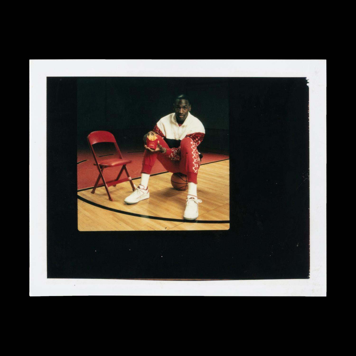 A Michael Jordan Signed Autograph Original Jean Moss Polaroid Proof for McDonalds Acclaimed 1987 Muscular Dystrophy Advertisement (Beckett Authentication Services, Moss Family Letter)