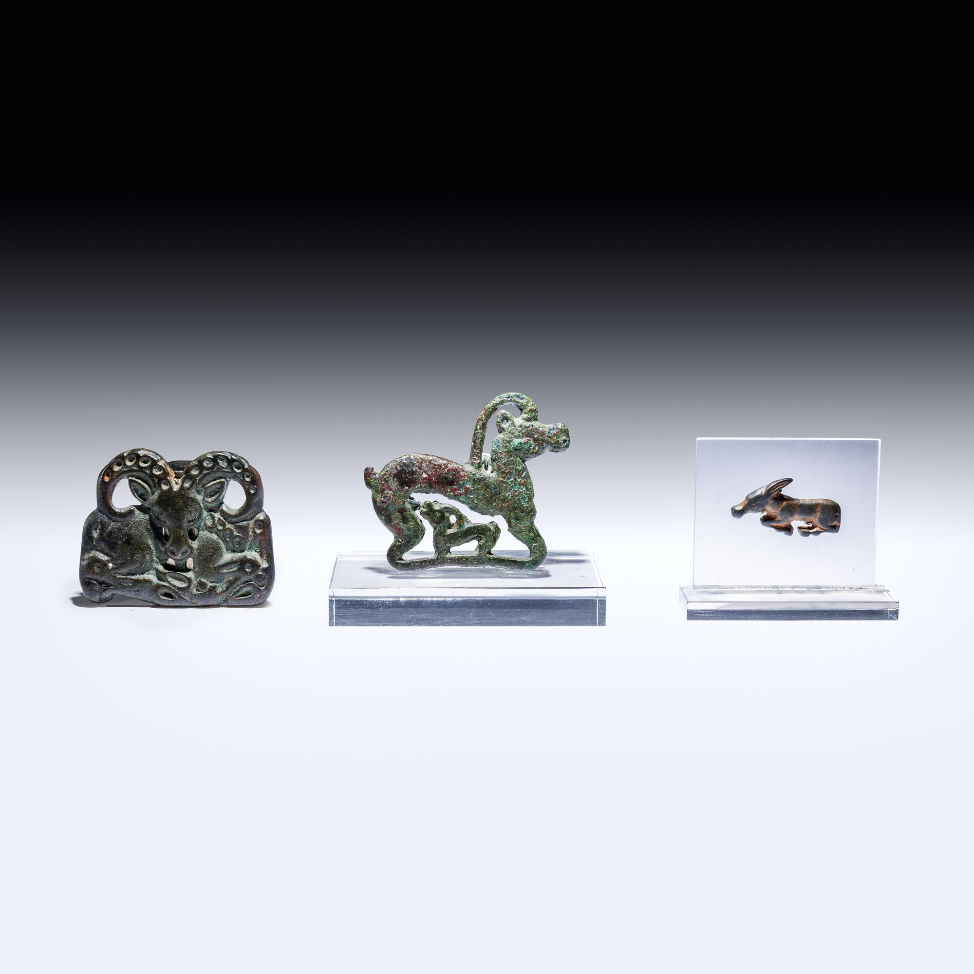 Three Eurasian Bronze Appliqués