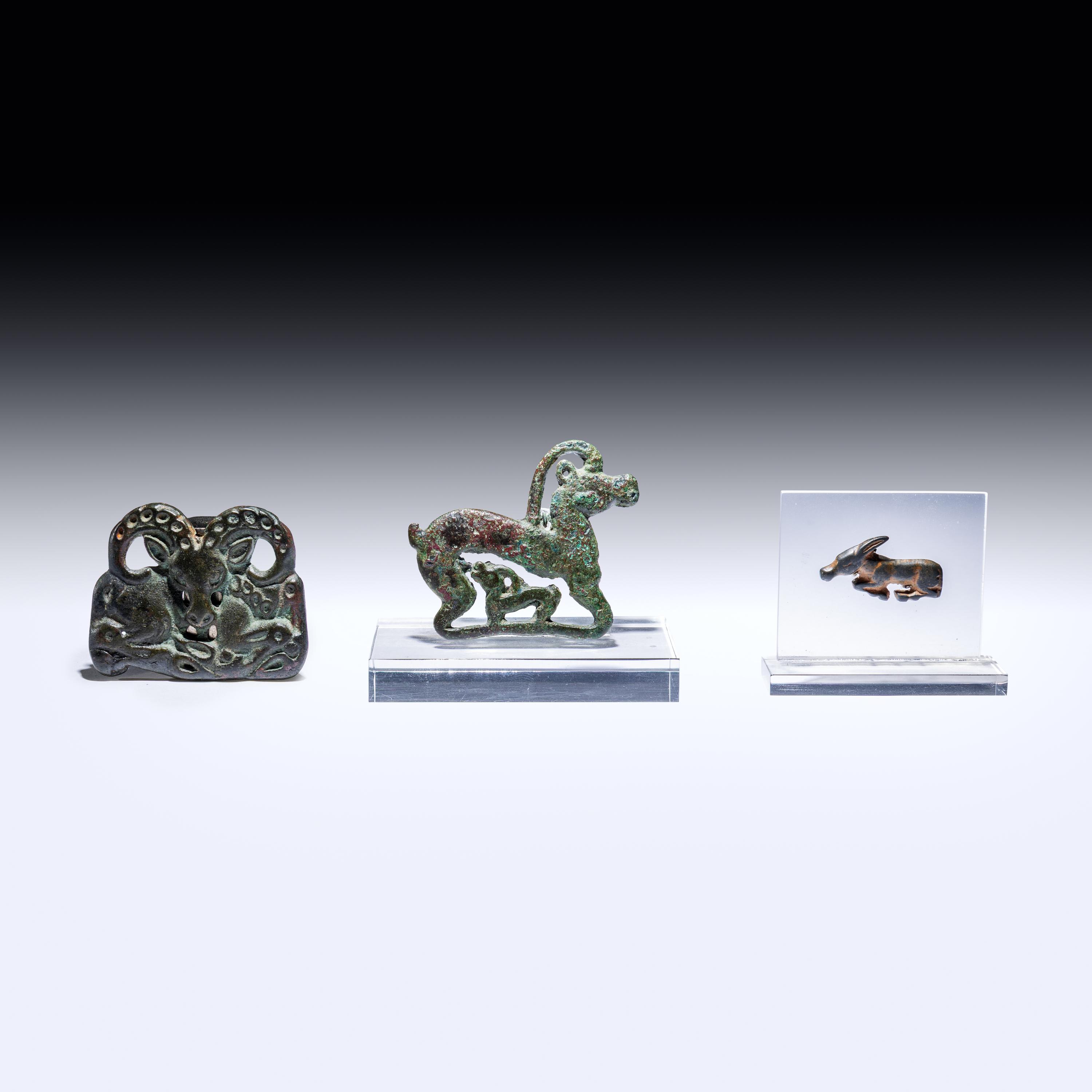 Three Eurasian Bronze Appliqués
