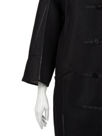 Ralph Rucci Polyester Mesh Jacket with Net Inserts