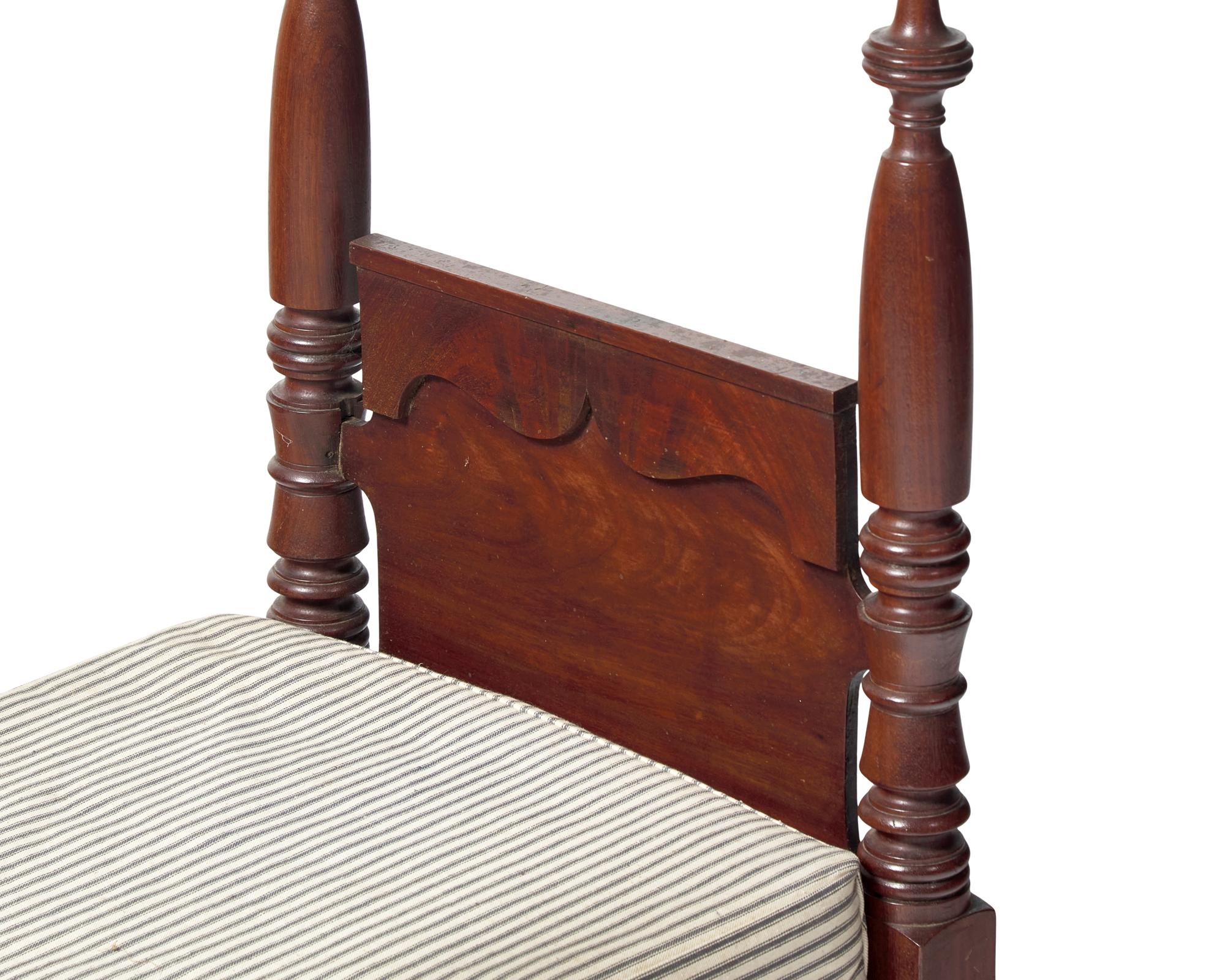 A Classical Miniature Carved Mahogany Bed