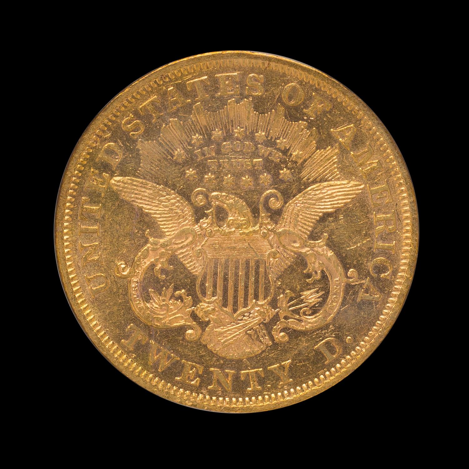 A United States 1867 Liberty Head $20 Gold Coin