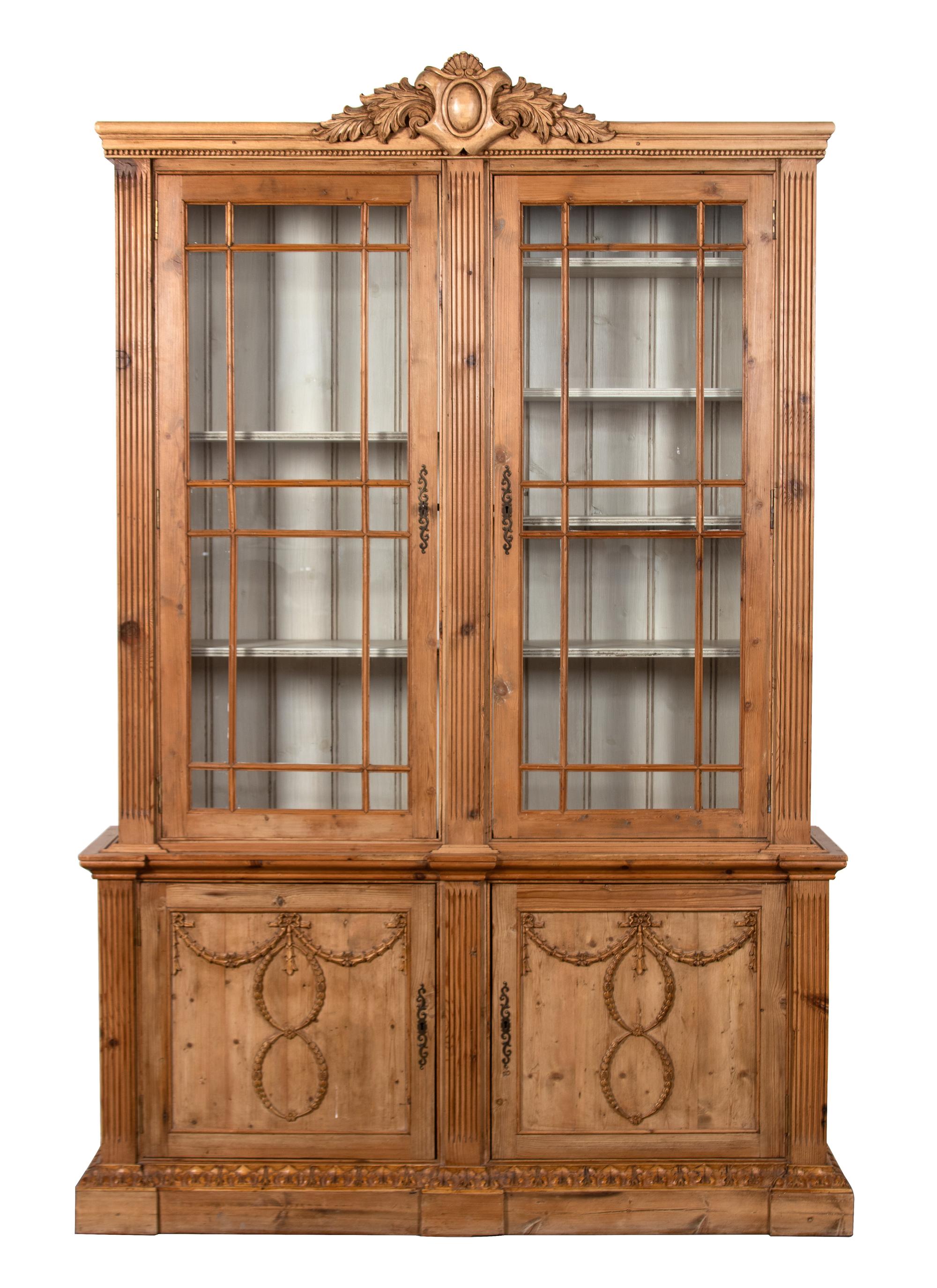 A George III Style Pine Bookcase