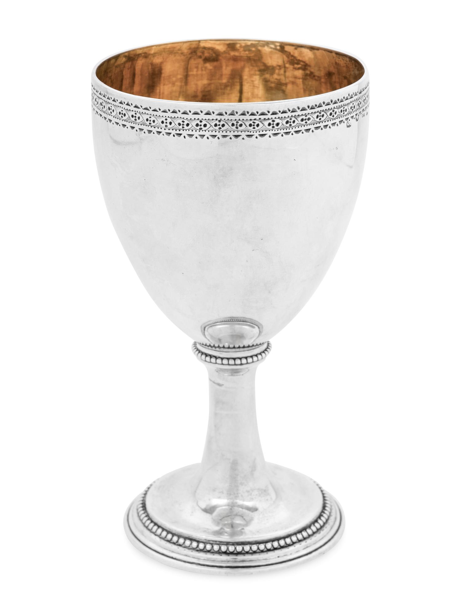 A Pair of George III Silver Goblets