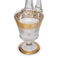 A Saint-Louis Thistle Gilt Decorated Wine Ewer