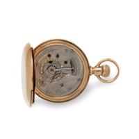 ELGIN, 14K YELLOW GOLD HUNTER CASE POCKET WATCH