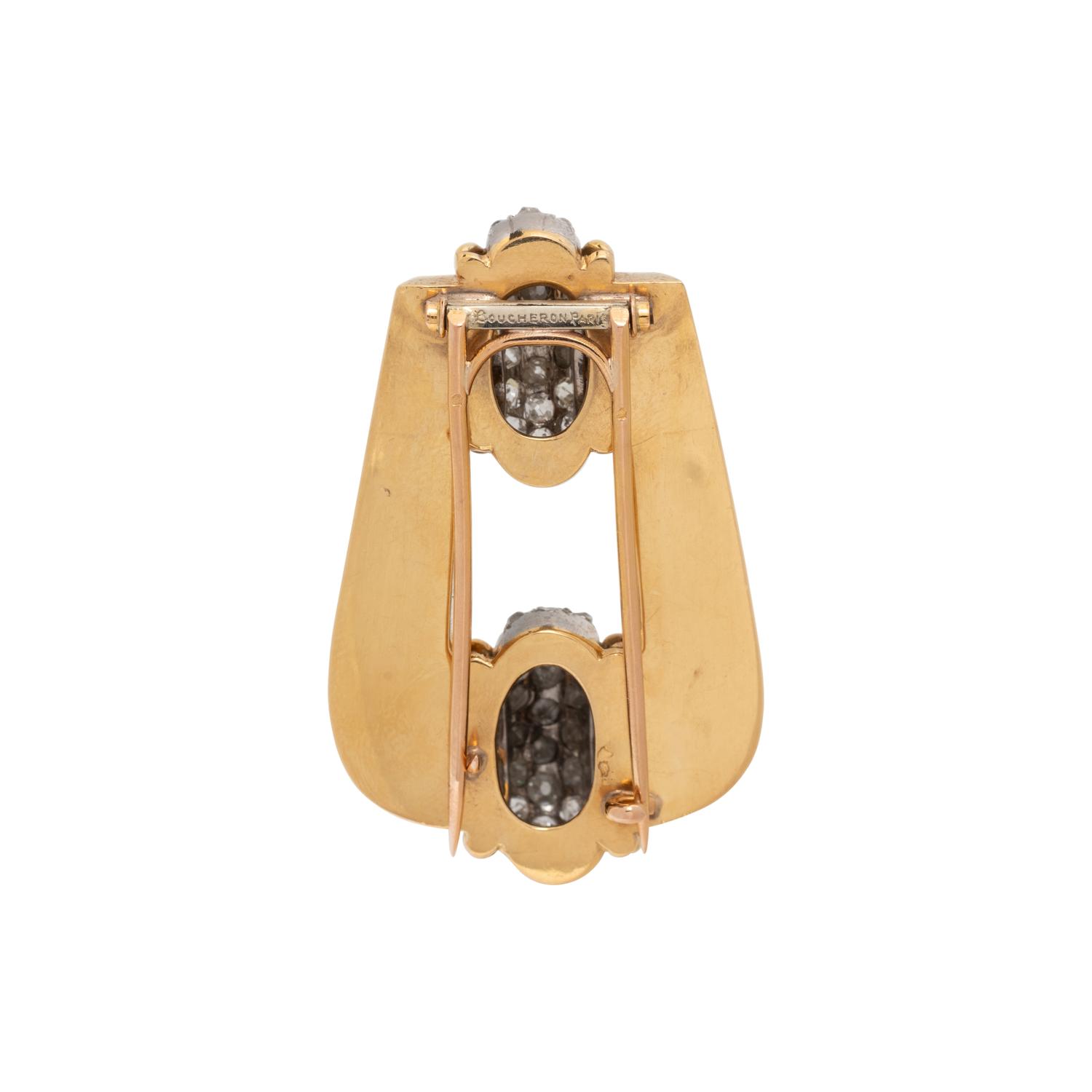 BOUCHERON, PARIS, DIAMOND CLIP BROOCH