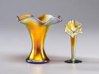 Miniature Jack-in-the-Pulpit Vase and Fluted Vase