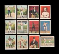 A Group of 12 T220 Mecca Cigarette Boxing Cards,