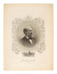 [GARFIELD, James A. (1831-1881)]. A group of cabinet cards, campaign circulars, advertising cards, and other ephemera from the 1880 presidential campaign, comprising: