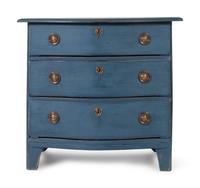 A Continental Painted Chest of Drawers