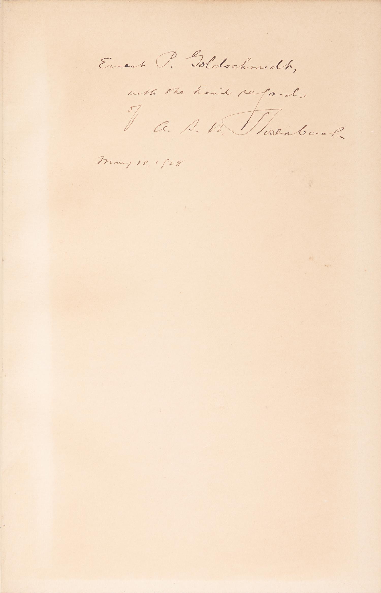 [Books on Books] Group of 3 Works from the Library of Book Collector Ernest P. Goldschmidt