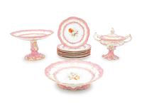 An English Porcelain Dessert Service