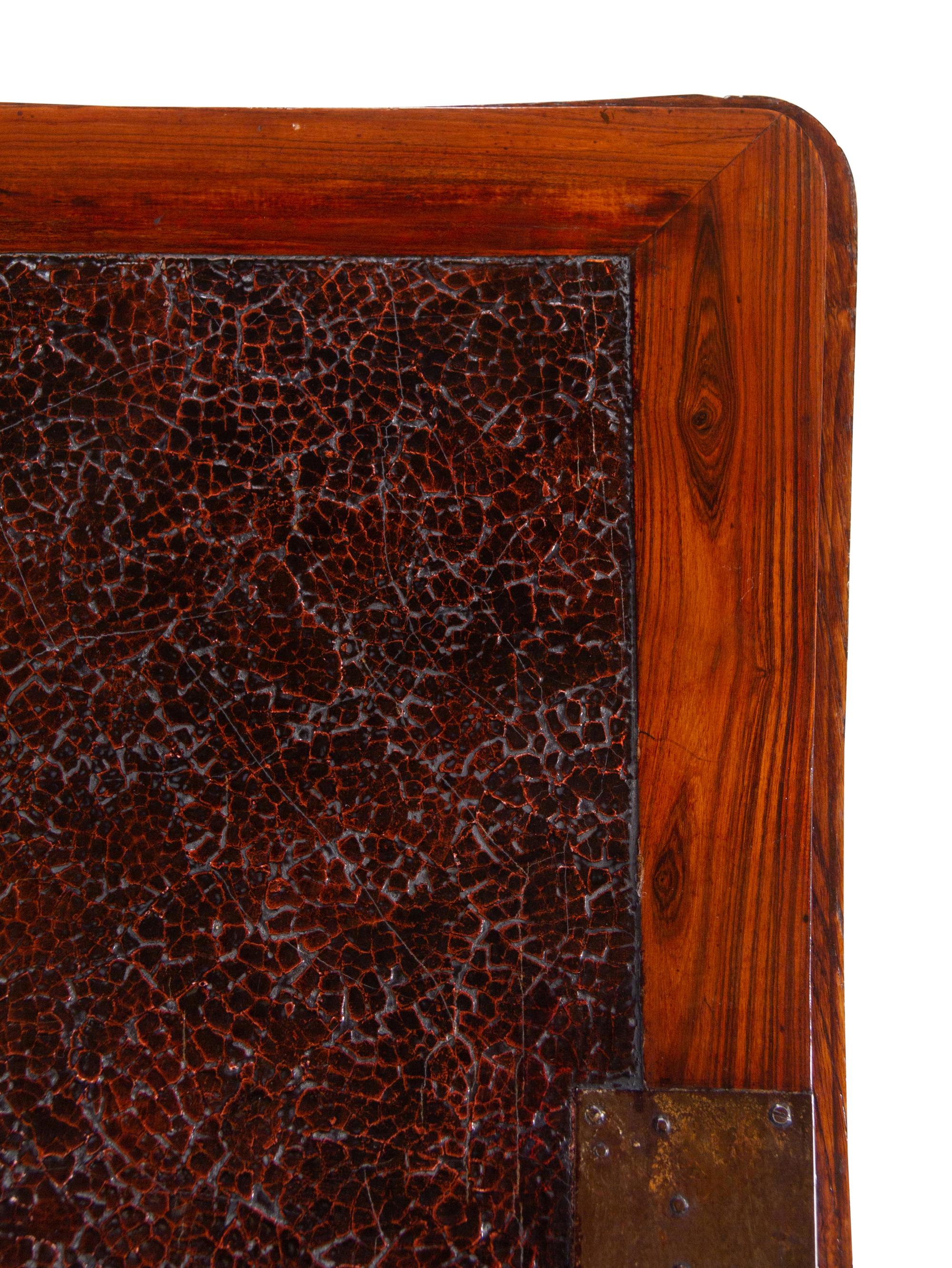 A Louis XV Style Tulipwood and Parquetry Slant-Front Bureau