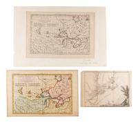 [MAPS & ATLASES]. A group of five 18th-century maps of North America, plus.
