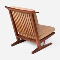 George Nakashima (American, 1905-1990) "Conoid" Cushion Lounge Chair, New Hope, Pennsylvania, 1983