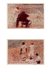 Video Drawings: Baseball Series, 1974-76 (diptych)