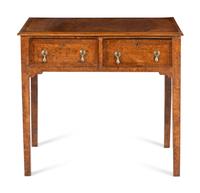 A George II Burl Walnut Side Table