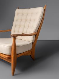 Pair of 'Edouard' Lounge Chairs, c. 1950 Votre Maison, France