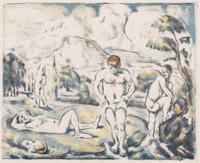 Paul Cézanne (French, 1839-1906) — Les Baigneurs (grande planche) , 1896-1897