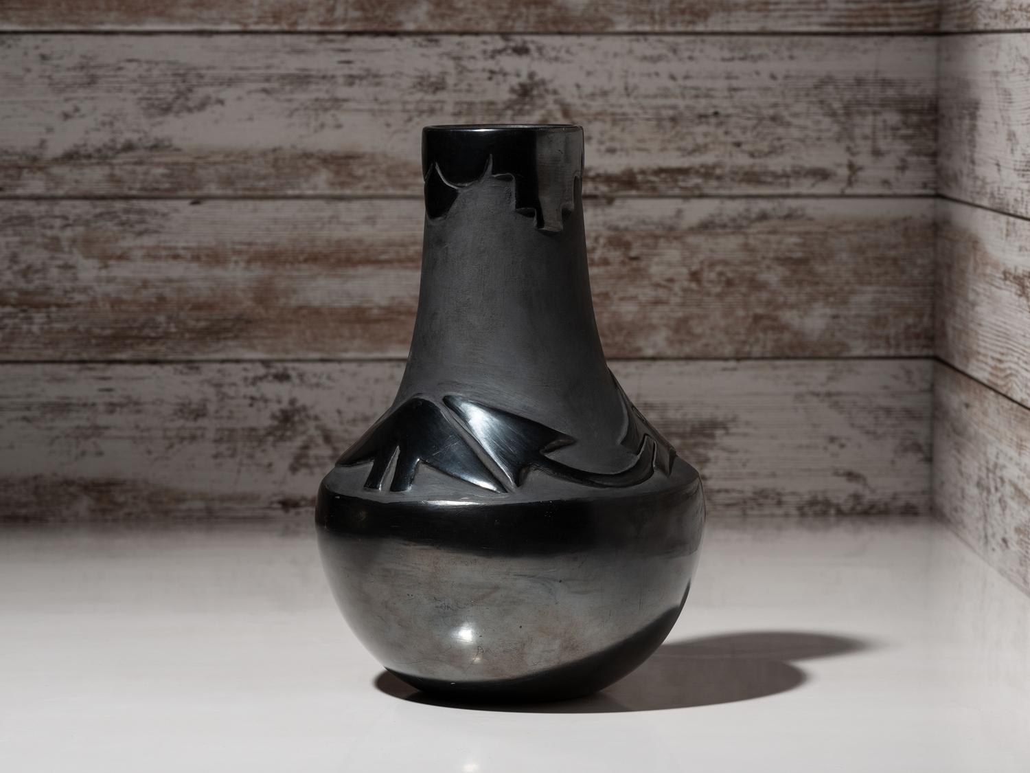 Award-Winning Blackware Pottery Jar