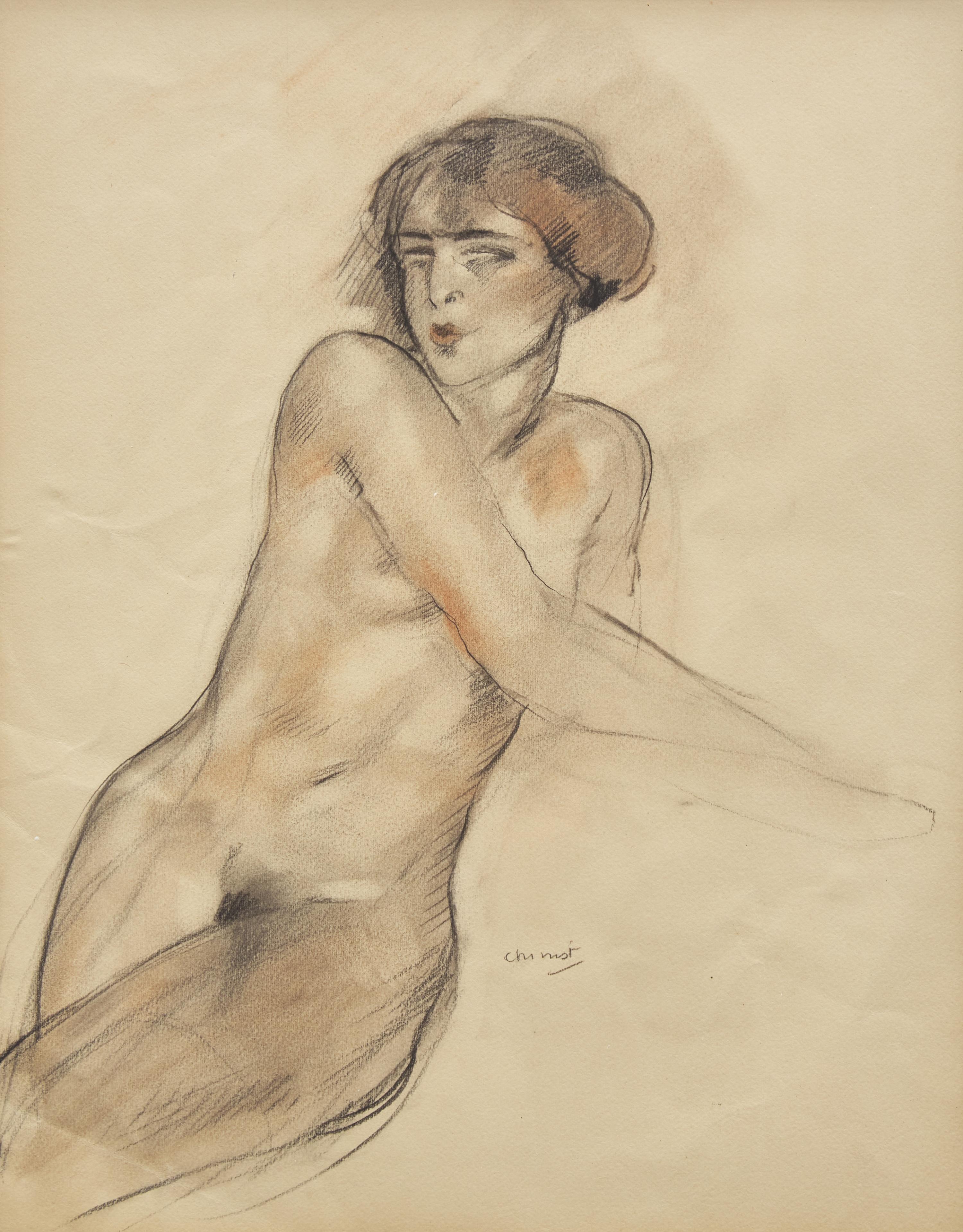 Édouard Chimot (French, 1880-1959) — Nude Study