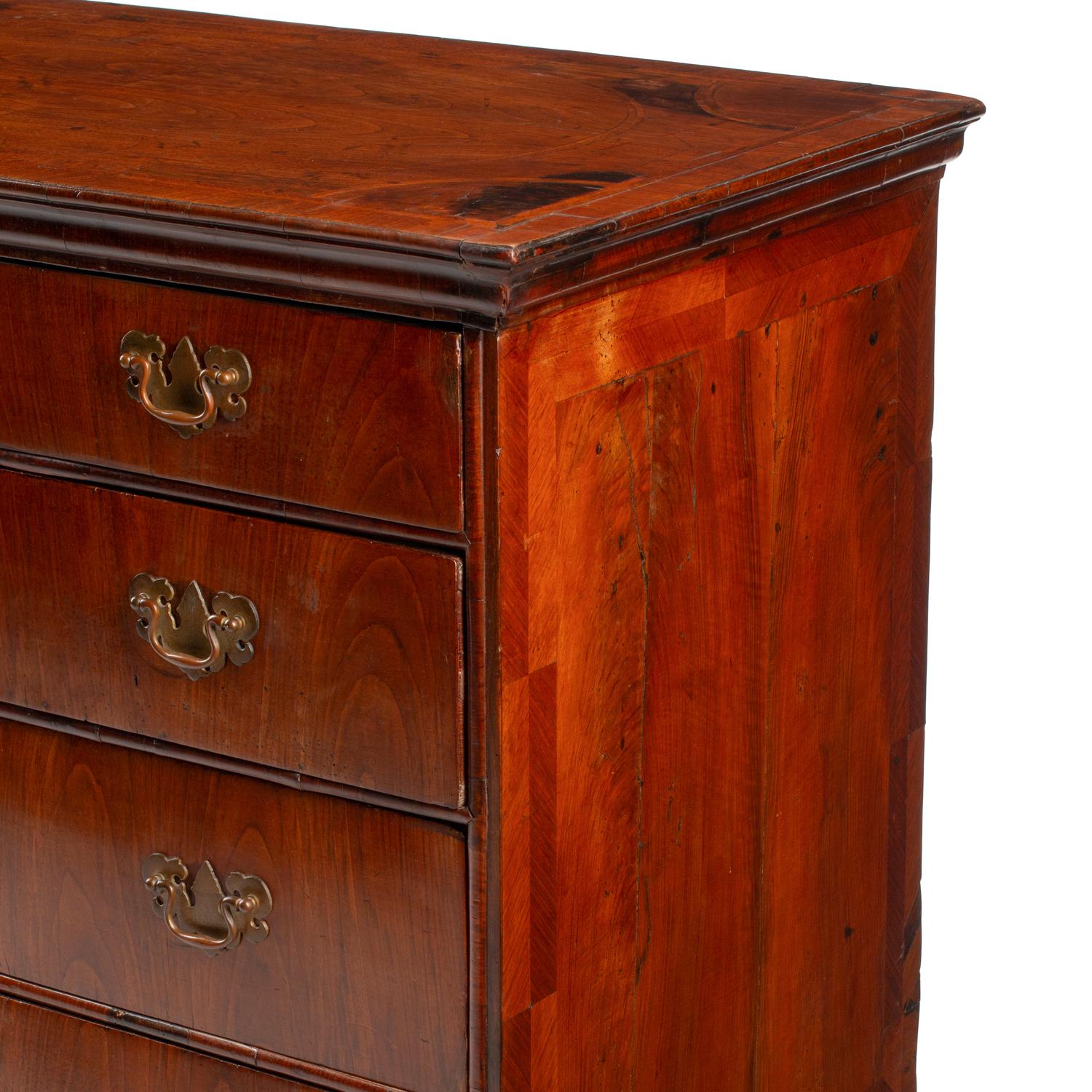 A George I Walnut Chest of Drawers