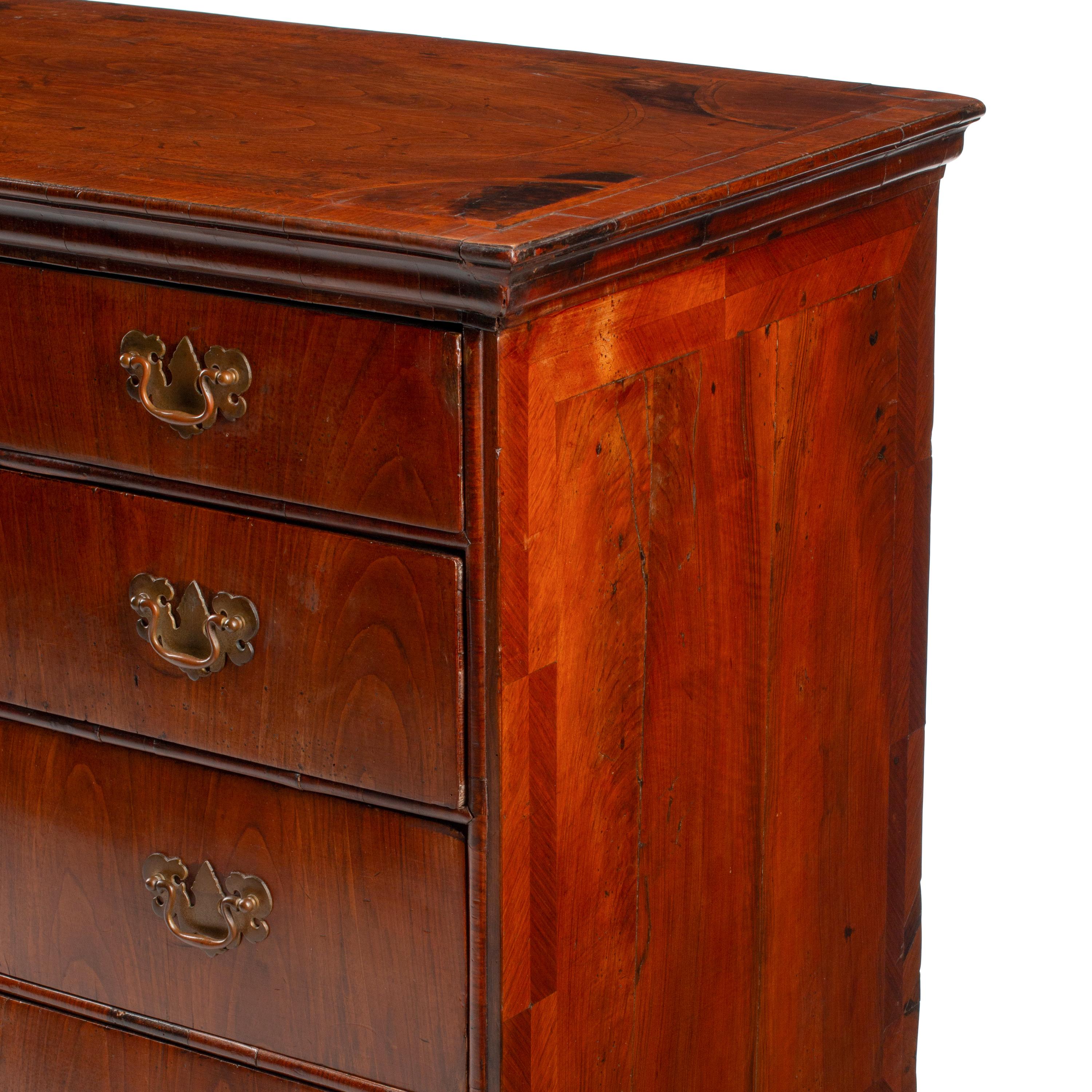 A George I Walnut Chest of Drawers