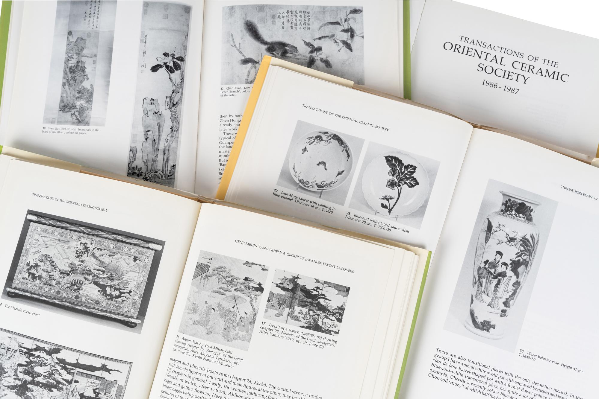 [ORIENTAL CERAMIC SOCIETY] A group of transactions of the Oriental Ceramic Society, comprising: