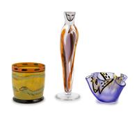 Three Art Glass VesselsKosta Boda, Sweden
