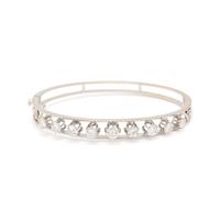 WHITE GOLD AND DIAMOND BANGLE BRACELET