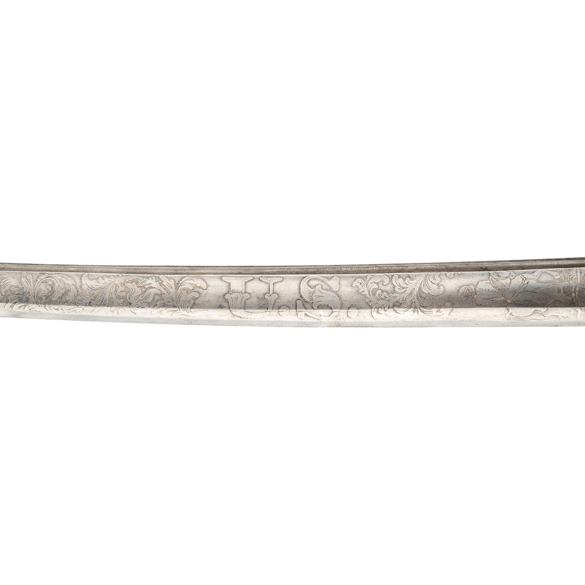 Sauerbier Non-Regulation British "Rifle Officers" Sword Presented to Major (General) Douglas Frazar 13th NY Volunteer Cavalry, later of the 104th USCT - The Man Who Caught Mosby and Let Him Go!