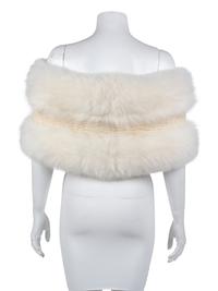 White Mink Fur Shrug, 1970's-1980's