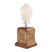 A Chinese Carved Rock Crystal Buddha