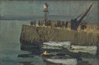 Richard Hayley Lever (American, 187-1958) — The Quay