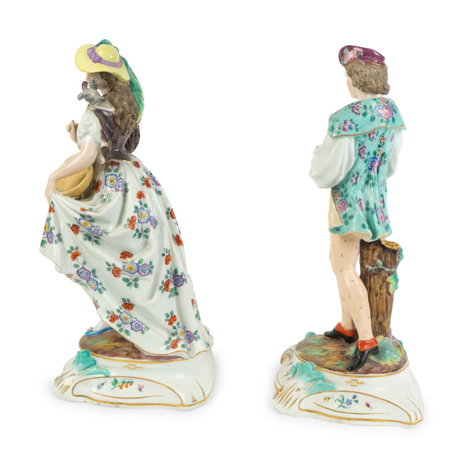 A Pair of Continental Porcelain Figures — 20TH CENTURY
