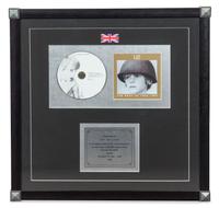 A U2: The Best of 1980-1990 1.2 Million UK Copies Sold Presentation Album 18 3/4 x 18 3/4 inches.