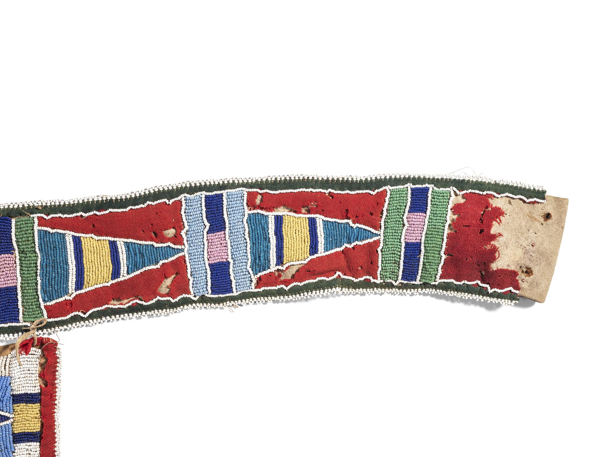 Apsáalooke [Crow] Beaded Hide Martingale