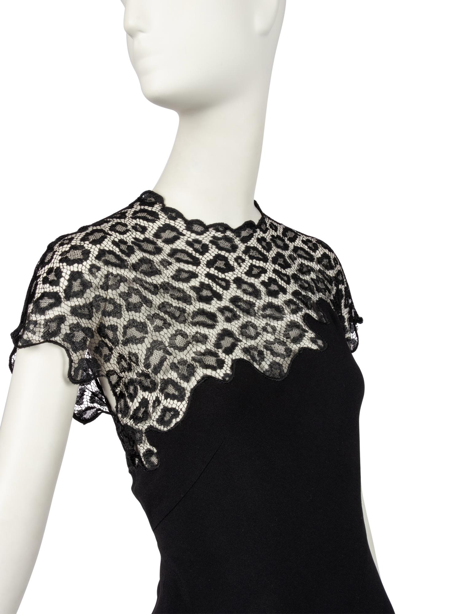 Alexander McQueen for Givenchy Black Lace Dress, "Lady Leopard" Collection, Fall 1997