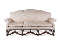 A William and Mary Style Walnut Sofa