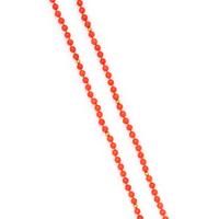 YELLOW GOLD AND CORAL BEAD NECKLACE