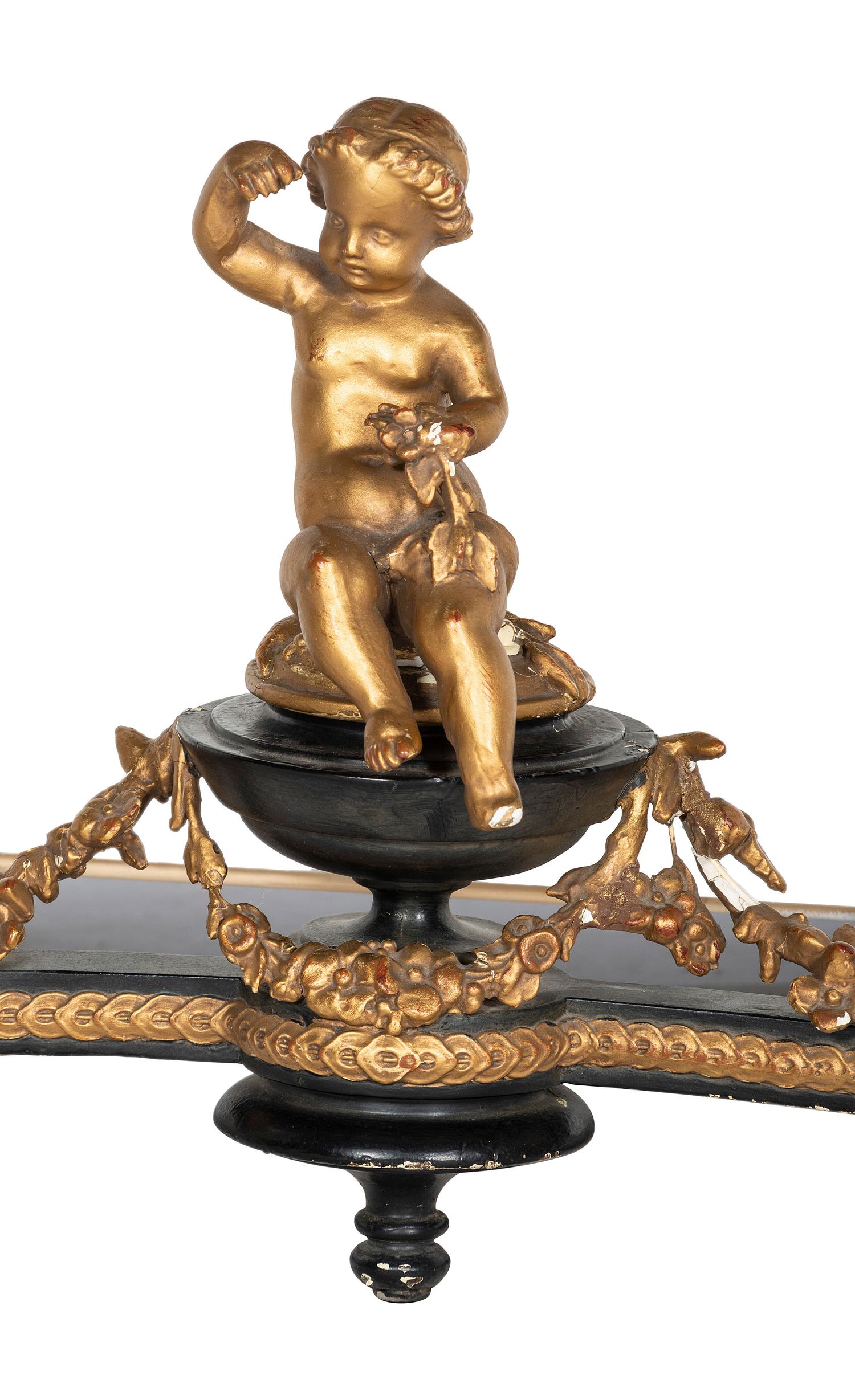 A Louis XVI Style Marble Top Console Table