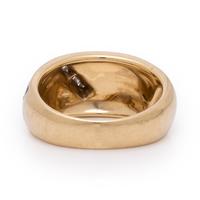 Hardstone, Diamond, and Yellow Gold Ring