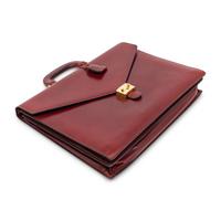 Gucci, Maroon Leather Briefcase, 1980's